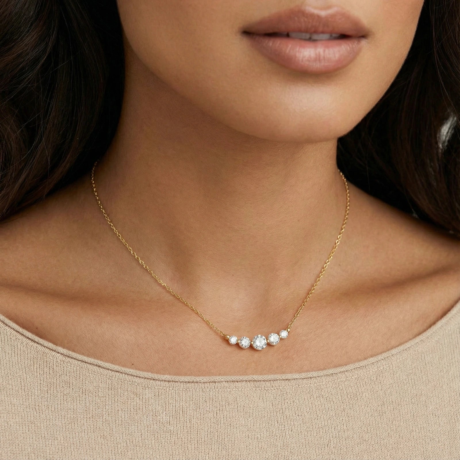 Golden Arc Necklace